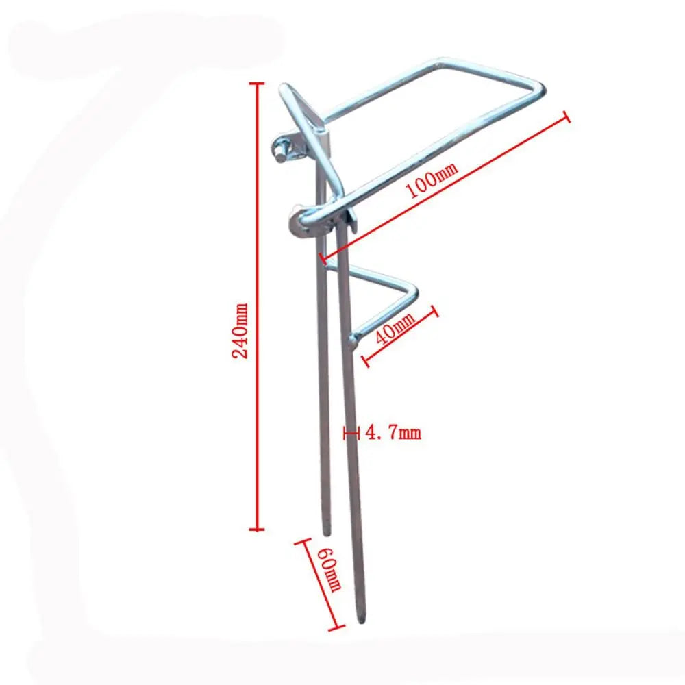 Suporte de Vara de Pesca Ajustável - Suporte Profissional para Pesca ao Ar Livre, Descanso de Vara para Inserir no Solo.