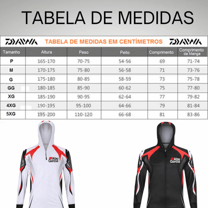 Camisa de Pesca Abu Garcia Proteção Solar Uv 500