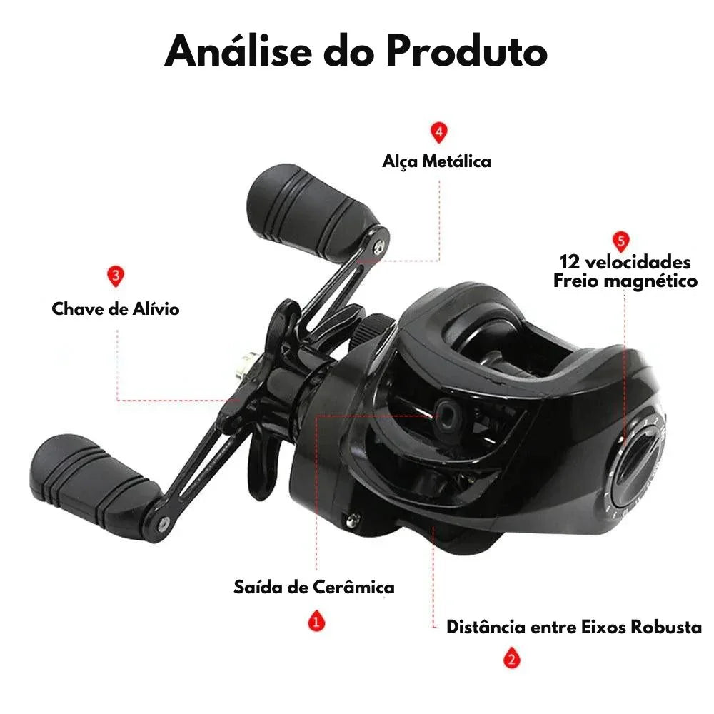 Carretilha de Pesca Baitcasting - PescaZone®