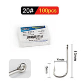 FTK Anzóis Redondos com Anel Grande em Níquel