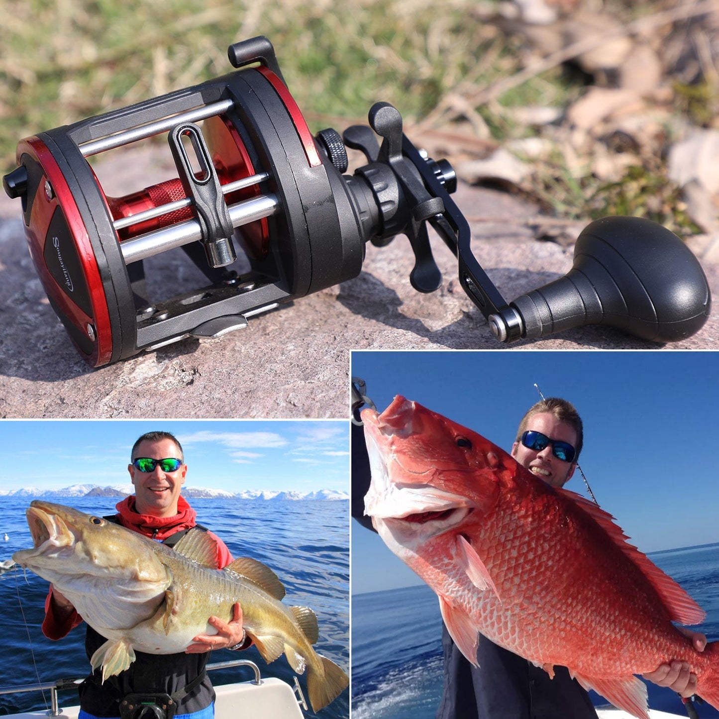 Carretilha de Pesca Sougayilang - 25kg Max Drag 3+1 Rolamentos
