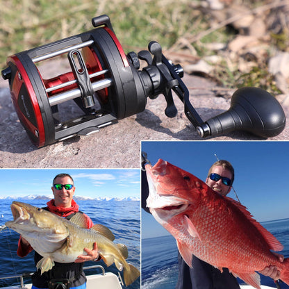 Carretilha de Pesca Sougayilang - 25kg Max Drag 3+1 Rolamentos