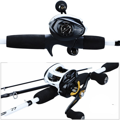 Kit Carretilha de Pesca Premium 10 Rolamentos + Vara de Pesca