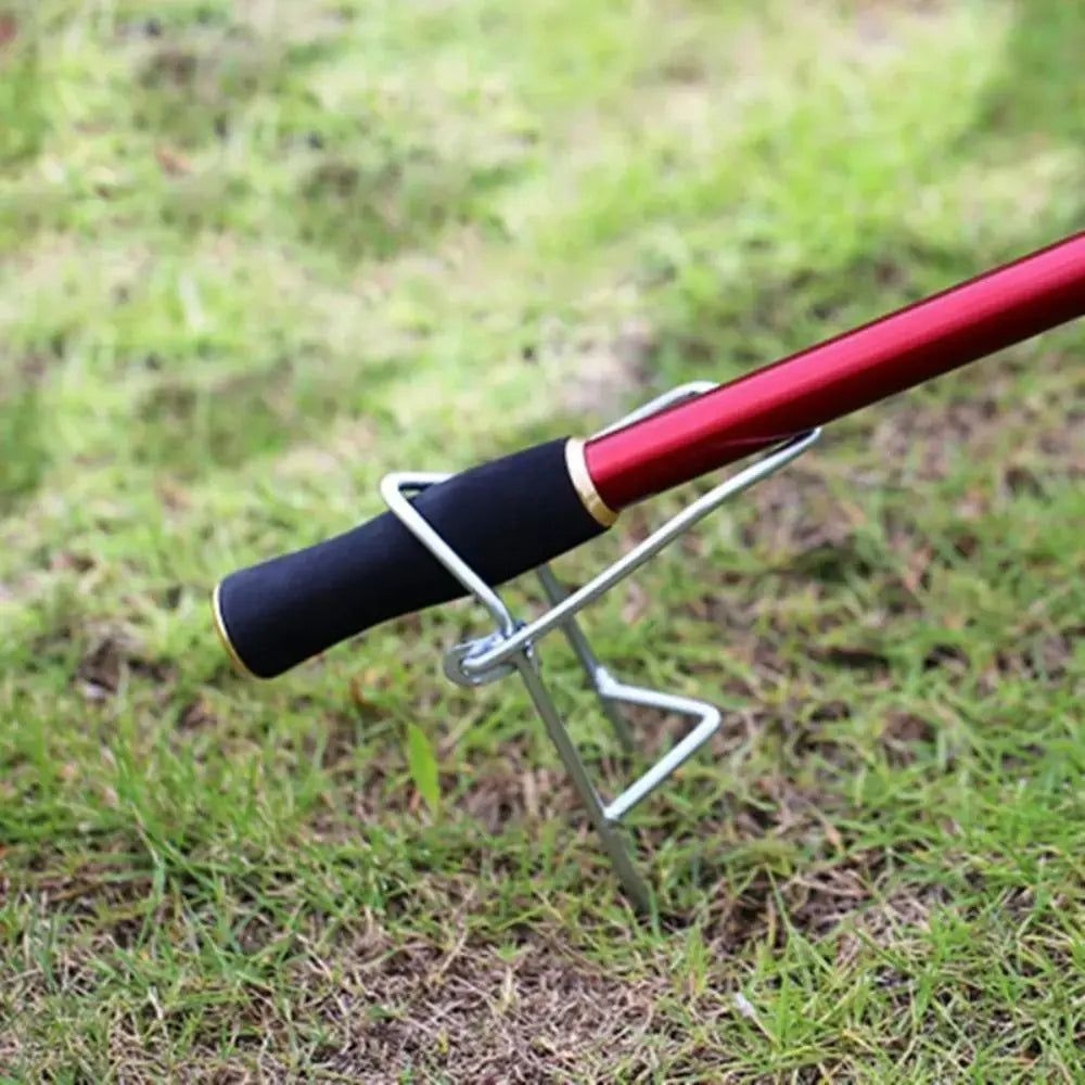 Suporte de Vara de Pesca Ajustável - Suporte Profissional para Pesca ao Ar Livre, Descanso de Vara para Inserir no Solo.