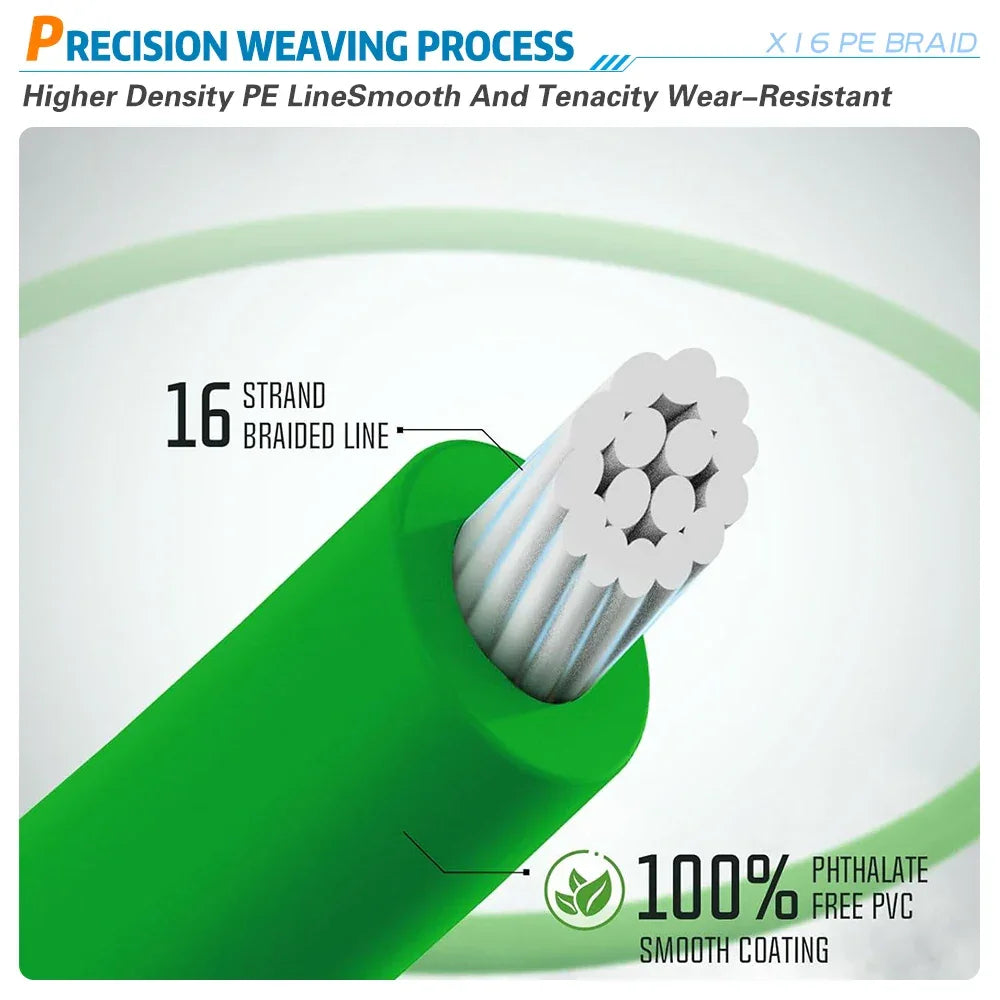 Domine as Águas com a Linha de Pesca Trançada X16: Máxima Força e Desempenho!