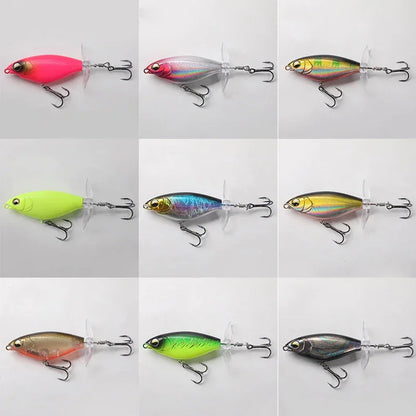 Isca Giratória com Design Duplo de Caracol - Atraia Peixes como Nunca com Nossa Isca Artificial para Pesca em Água Doce e Mar!