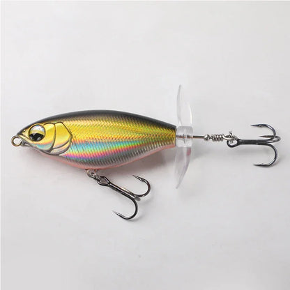 Isca Giratória com Design Duplo de Caracol - Atraia Peixes como Nunca com Nossa Isca Artificial para Pesca em Água Doce e Mar!