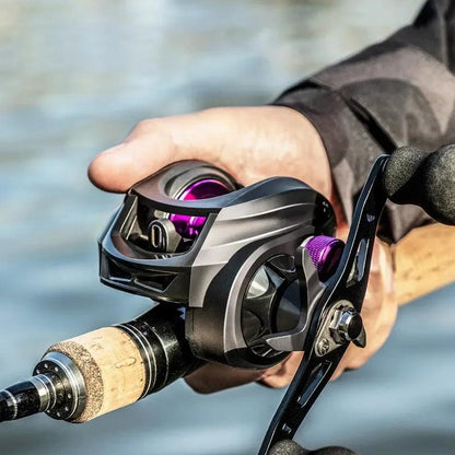 Carretilha de Pesca 7.2:1 - Alta Velocidade, 8kg Max Arraste, 12+1 BB, Freio Magnético