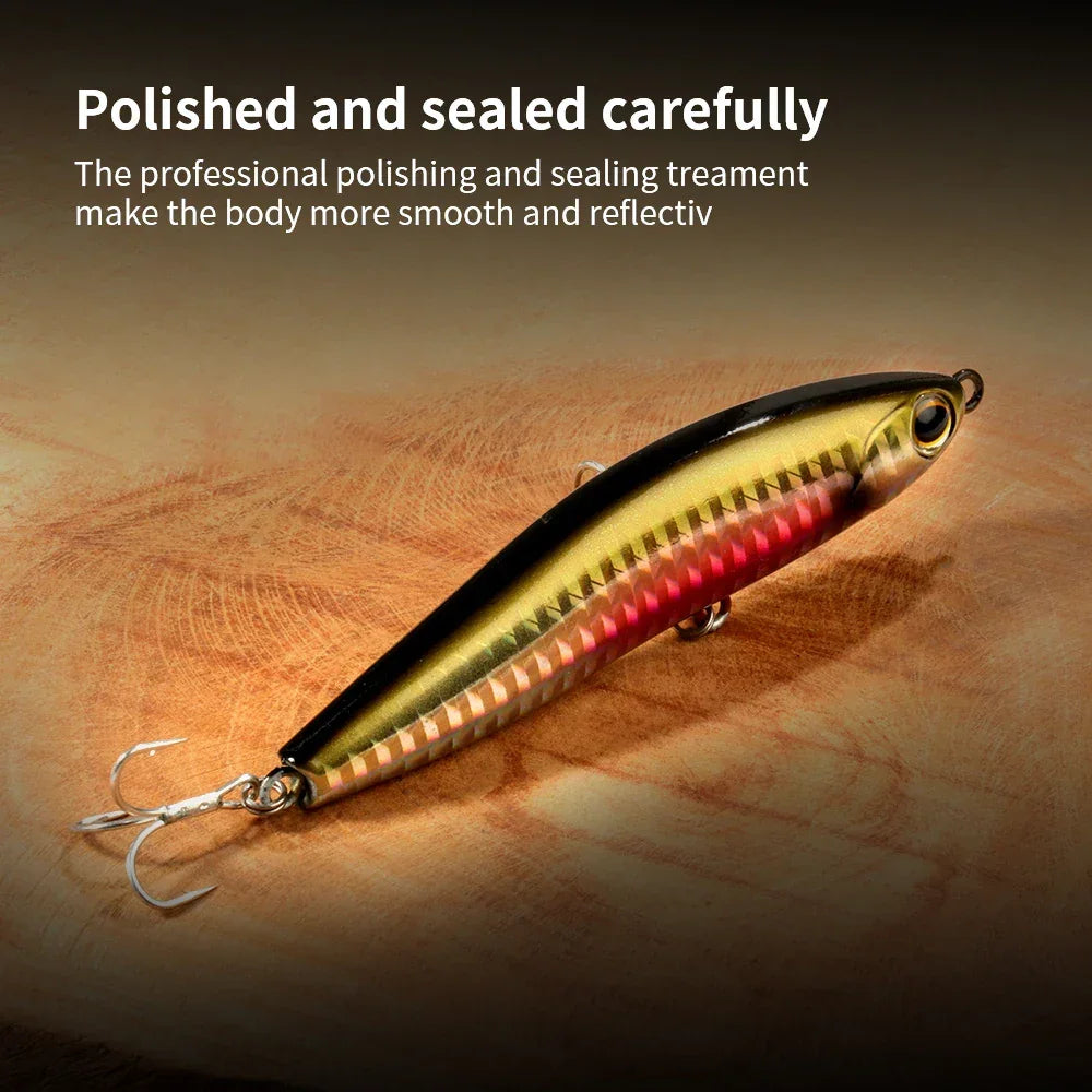 Isca Artificial com Sistema de Peso em Silicone - Sinking Pencil 12g 24g com Garatéia para Pesca, Swimbait, Wobbler e Jerkbait