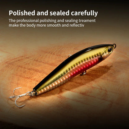 Isca Artificial com Sistema de Peso em Silicone - Sinking Pencil 12g 24g com Garatéia para Pesca, Swimbait, Wobbler e Jerkbait