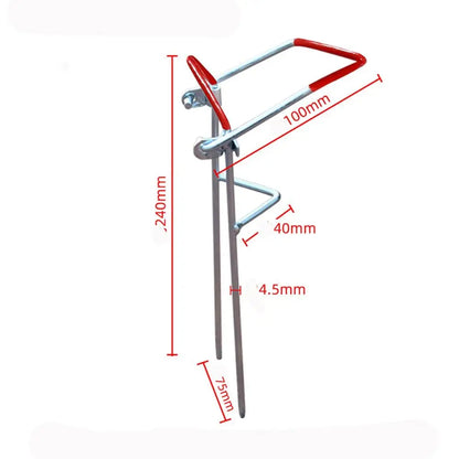 Suporte de Vara de Pesca Ajustável - Suporte Profissional para Pesca ao Ar Livre, Descanso de Vara para Inserir no Solo.