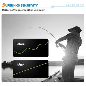 Domine as Águas com a Linha de Pesca Trançada X16: Máxima Força e Desempenho!