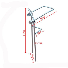 Suporte de Vara de Pesca Ajustável - Suporte Profissional para Pesca ao Ar Livre, Descanso de Vara para Inserir no Solo.