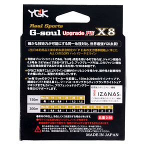 Linha G-SOUL Ygk Multifilamento x8 150 metros